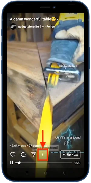 download instagram IGTV video android step 01