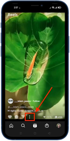 download instagram Reels video android step 01